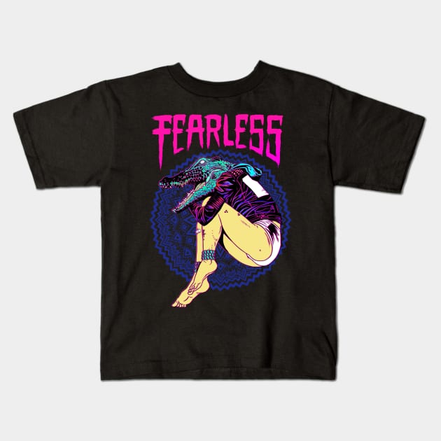 FEARLESS Kids T-Shirt by Lokhaan